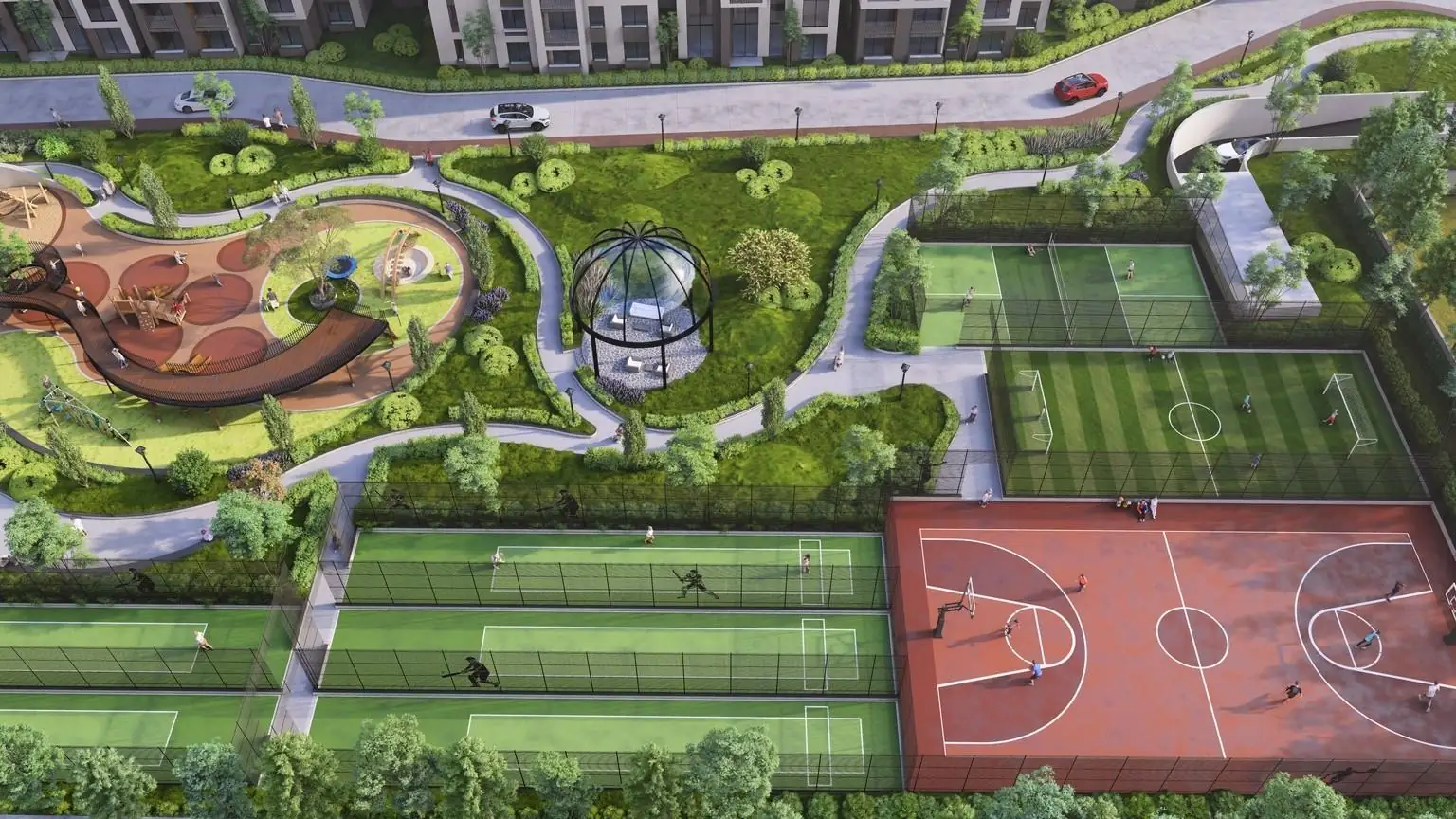 Sports courts