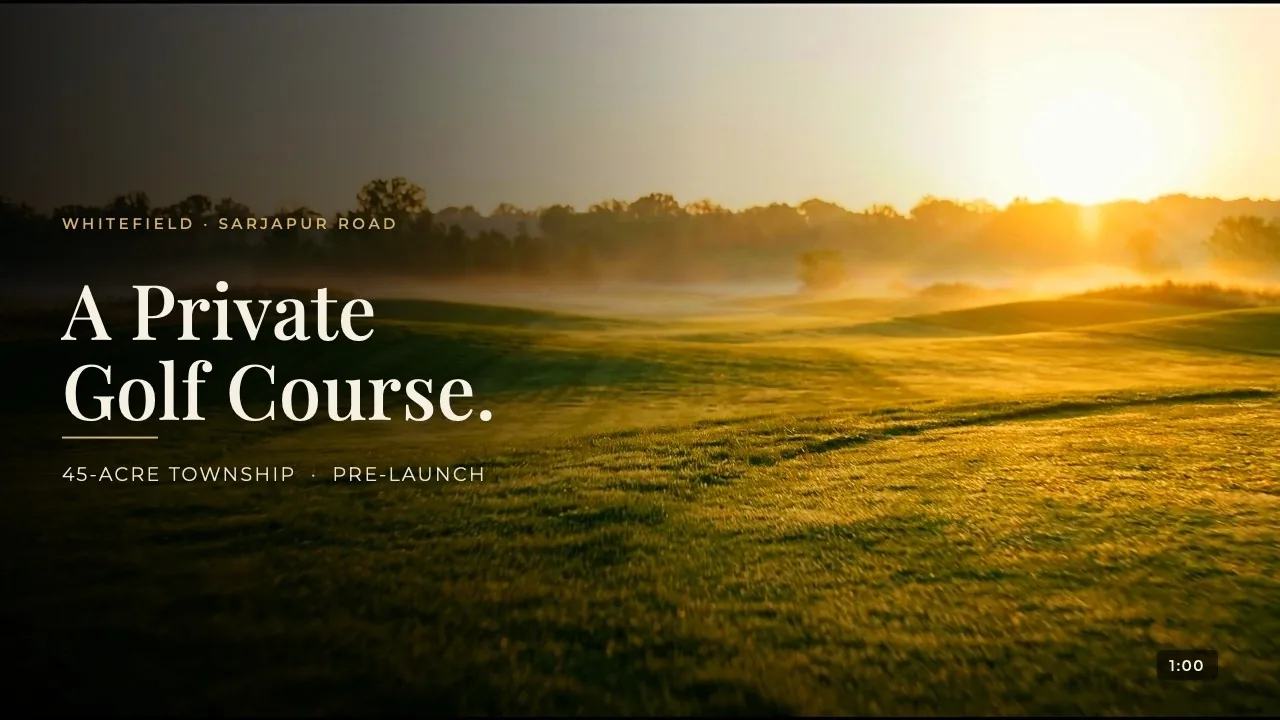 Walkthrough: a private golf course at Abhee New Dimension
